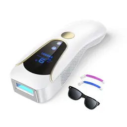Professionelles Haarentfernungsgerät mit Kühlfunktion, 9 Stufen, Rotlicht-Technologie 600–1200nm, 999.900 Blitze für Gesicht, Beine, Arme, Bikinizone & Achseln