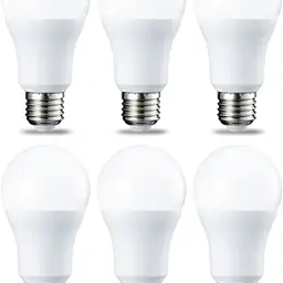 Amazon Basics LED-Leuchtmittel E27, 10 W (75 W), Kaltweiß, nicht dimmbar, 6er-Pack