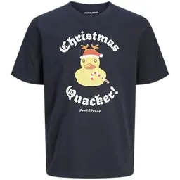 JACK&JONES Herren Funny Tee Crew Neck T-Shirt, Sky Captain, Größe S