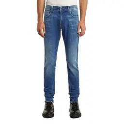 G-STAR Herren Revend Skinny Jeans, Blau, 34W / 36L