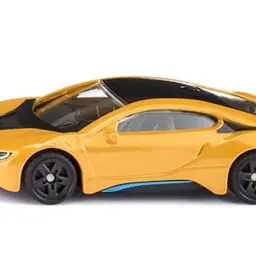 Siku BMW i8 Spielzeugauto aus Metall und Kunststoff – Orange für Kinder
