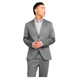 JACK & JONES Herren Jersey Blazer, Dark Grey Melange, Slim Fit, Größe 46