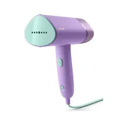 Philips 3000-Serie Tragbarer Dampfglätter, 1000 W, 20 g/min, 100 ml Tank, Inkl. Aufbewahrungstasche, Leicht (630 g), Lila