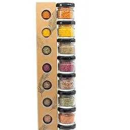 GLOSA MARINA Gourmet Salzset aus Mallorca, 8x25g, ideales Geschenk für Feinschmecker