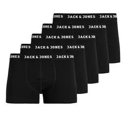 Jack & Jones JUNIOR JACHUEY 5er Pack Boxershorts für Jungen, Schwarz