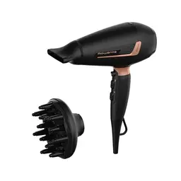 Rowenta Pro Expert Haartrockner mit 2200 Watt, schnell trocknend, Ionen-Technologie, Kaltstufe, Schwarz/Roségold