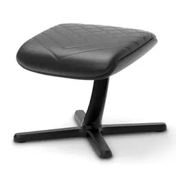 noblechairs Fußstütze V2.0, schwarz, PU-Leder, 45-Grad Neigung