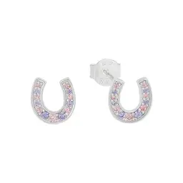 s.Oliver 925 Sterling Silber Mädchen Schmuck mit Hufeisen und Zirkonia - Geschenkbox inklusive