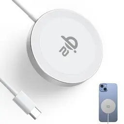 Minthouz Qi2 kabelloses Ladegerät für iPhone 16/15/14/13, magnetisches Ladepad für Samsung und AirPods (Silber)