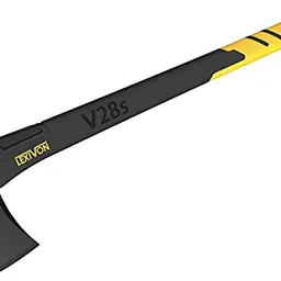 LEXIVON Spaltaxt 71 cm – Stahl-Axt mit verstärktem Fiberglasgriff, rutschfest und stoßdämpfend, inkl. Klingenschutz