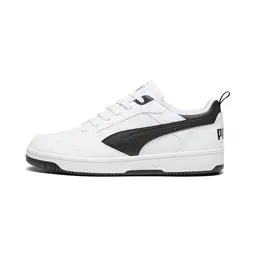 PUMA Rebound V6 Low Unisex Sneaker, Schwarz/Weiß, Größe 43 EU