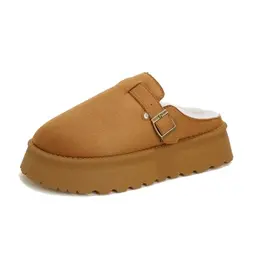 Jifenkla Damen Hausschuhe für den Winter - Flauschige Stiefeletten mit Memory-Foam