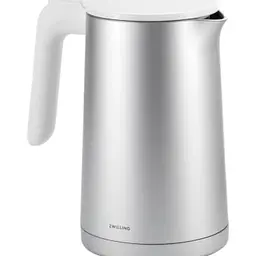 ZWILLING ENFINIGY Wasserkocher, kabellos, 1,0 Liter, Edelstahl, Silber