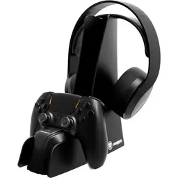 snakebyte PS5 Controller & Headset Ladestation - Ultra-Schnellladung, LED-Anzeige, TÜV-geprüft, 5 Jahre Garantie