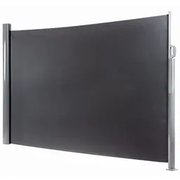 OUTLIV. Seitenmarkise XL, Aluminiumrahmen, 450 cm, UV- und wetterfest, Windschutz, Anthrazit/Silber
