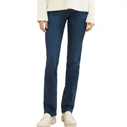 TOM TAILOR Alexa Straight Jeans für Damen - Dark Stone Wash, Größe 30W/30L
