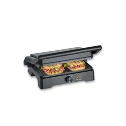 SEVERIN MultiGrill XL - Elektrogrill für fettfreies Grillen, große Grillfläche, PFAS-freie Grillplatten, 1800W, schwarz
