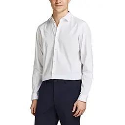 JACK & JONES Herren Langarmshirt Jprblacardiff, Weiß, XL