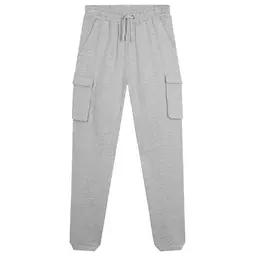 CityComfort Herren Jogginghose lang mit 4 Taschen – Freizeit- und Cargohose für Männer (Grau, S)