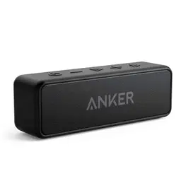 Anker SoundCore 2 Bluetooth Lautsprecher mit 24h Akku und IPX7 Wasserschutz, Kabellos, Schwarz