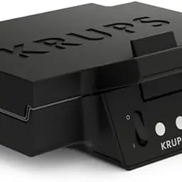 KRUPS FDK461 Sandwichmaker – Dreiecks-Sandwiches, Keramik-Antihaftplatten, 850W, platzsparend, schwarz