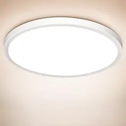 Moderne LED Deckenlampe flach und rund, 18W, 4000K für Wohnzimmer, Schlafzimmer, Bad, Flur und Küche, Ø 223mm