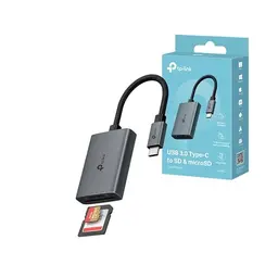 TP-Link UA430C SD Kartenleser USB C für SD/microSD bis 2 TB, mit USB 3.0, unterstützt gleichzeitiges Lesen und Schreiben