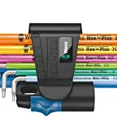 Wera Winkelschlüssel Satz 3950/9 Multicolour HF Edelstahl 9-teilig