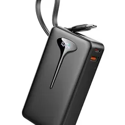 Power Bank 10000mAh, Schnell Aufladbare Powerbank mit USB-C, Tragbares Ladegerät mit LED-Display, Kompatibel mit iPhone 14/15 Pro Max und Samsung