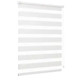 Sekey Doppelrollo Klemmfix 85x150cm, Sonnen- und Sichtschutz aus Leinen