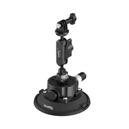 SMALLRIG 4.5" Saugfuß-Mount mit Kugelkopf für Action-Kameras - Halterung für DJI Osmo, Insta360 und GoPro