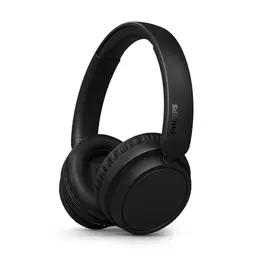 Philips TAH5219BK/00 Wireless On-Ear Bluetooth Kopfhörer – 65 Std. Akku, klarer Klang, klare Anrufe, Bass, Softtasche, Schwarz