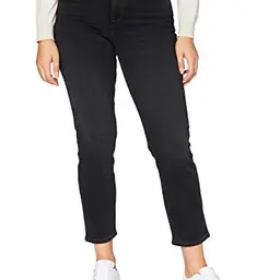 Lee Damen Carol Captain Jeans in Schwarz, Größe 27W / 33L