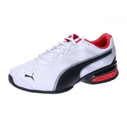 PUMA Herren Tazon 6 FM Low-Top Trainer, Weiß/Schwarz/Silber, 40 EU