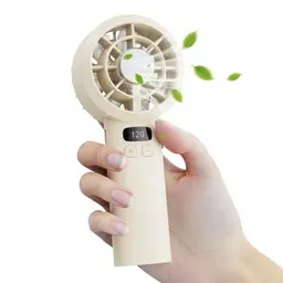 AICPAN Mini Handventilator mit 3000mAh Akku, 1-120 Stufen, leise, tragbar, LED-Display, Sommer-Essentials für Reisen & Zuhause