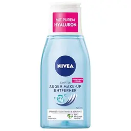 NIVEA Sanfter Augen Make-Up Entferner (125 ml) – Nicht fettendes Abschminkwasser für Mascara und Make-up