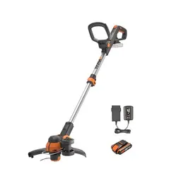 WORX WG163E.1 20V Akku-Rasentrimmer mit Li-Ion Akku und Ladestation, 30 cm Schnittdurchmesser