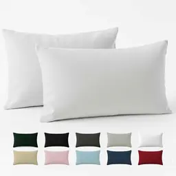 Kissenbezug 40x80 cm (2er-Set) - Weiß - Oeko-Tex Zertifiziert - Dreamzie