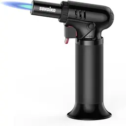 Sondiko Flambierbrenner S907 mit Sicherheitsschloss für Küche und Desserts (Butan nicht inbegriffen)