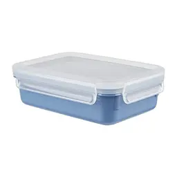 Emsa Clip & Close Color Frischhaltedose 0,8L - 100% auslaufsicher, BPA-frei, Aqua Blau