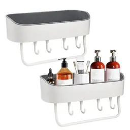 KYYGKY 2 Stück Duschablage ohne Bohren - Selbstklebendes Duschregal für Bad und Küche (27x10x6cm)