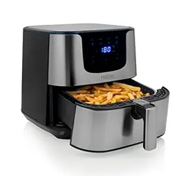 Princess Heißluftfritteuse XXL 5,5L – Digital Airfryer Deluxe – 8 Programme – Edelstahl – Ohne Öl