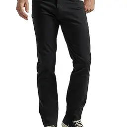 Lee Harren - Slim Straight Jeans, Black