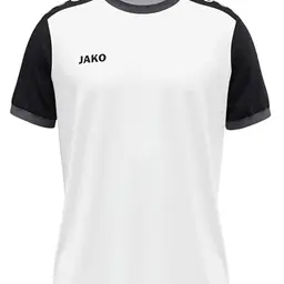 JAKO Damen Trikot Dynamic, kurzarm, weiß/schwarz/anthrazit, Größe L