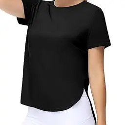 THE GYM PEOPLE Damen Kurzärmeliges Baumwollshirt - Atmungsaktiv und bequem für das Laufen