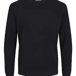 JACK & JONES Langarm Strickpullover Rundhals Basic Sweatshirt