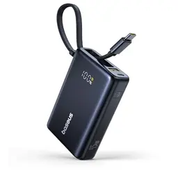 Baseus Picogo Powerbank 10000mAh 45W mit USB-C Kabel für iPhone 16/15/14 Pro Max, iPad, Galaxy S24 Ultra