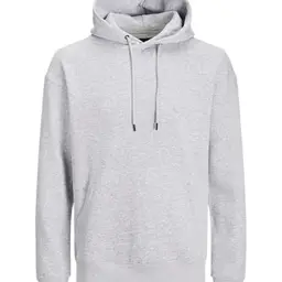Jack & Jones Herren Hoodie JJestar Basic, Light Grey Melange, Größe XL