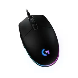 Logitech G203 Gaming-Maus mit RGB-Beleuchtung, 6 Tasten, 8000 DPI, leicht - Schwarz