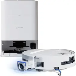 ECOVACS DEEBOT T80 Omni Saugroboter mit Wischfunktion, 18.000 Pa, Selbstreinigende Wischwalze, Weiß